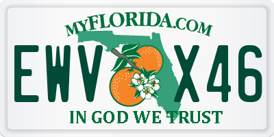 FL license plate EWVX46