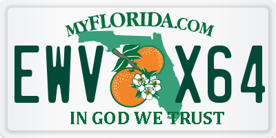 FL license plate EWVX64