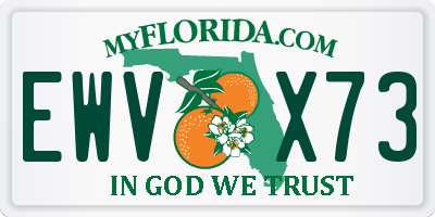 FL license plate EWVX73