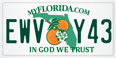 FL license plate EWVY43