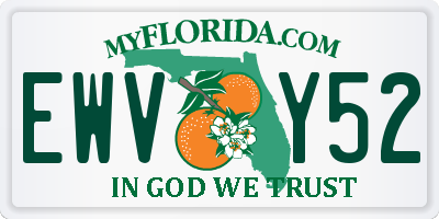 FL license plate EWVY52