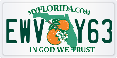 FL license plate EWVY63