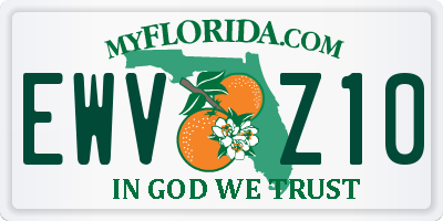 FL license plate EWVZ10