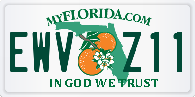 FL license plate EWVZ11