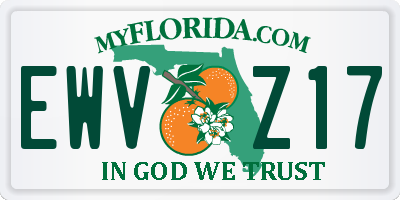 FL license plate EWVZ17