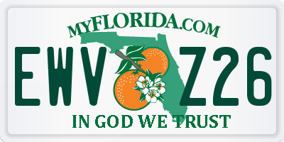 FL license plate EWVZ26