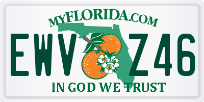 FL license plate EWVZ46