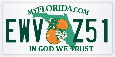 FL license plate EWVZ51