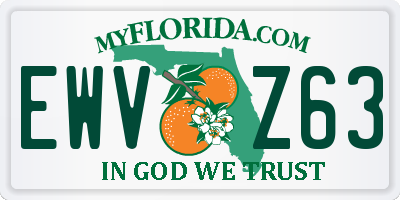 FL license plate EWVZ63