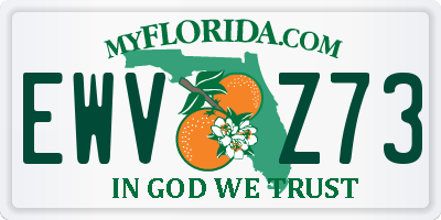 FL license plate EWVZ73