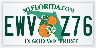 FL license plate EWVZ76
