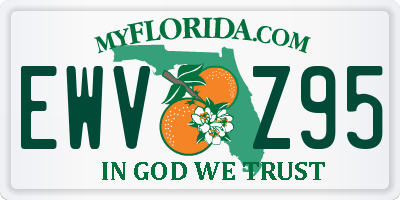 FL license plate EWVZ95