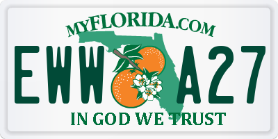 FL license plate EWWA27