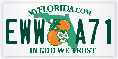FL license plate EWWA71