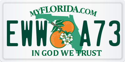 FL license plate EWWA73