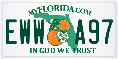 FL license plate EWWA97