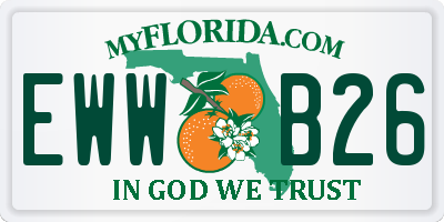 FL license plate EWWB26