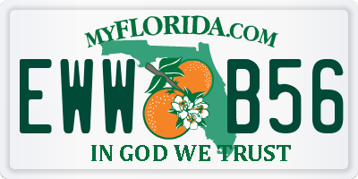 FL license plate EWWB56