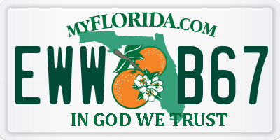 FL license plate EWWB67