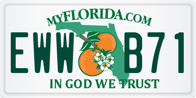 FL license plate EWWB71