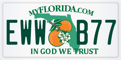 FL license plate EWWB77