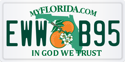 FL license plate EWWB95