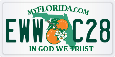 FL license plate EWWC28