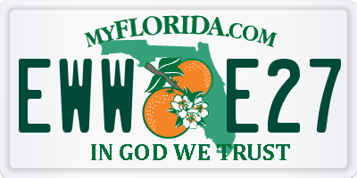 FL license plate EWWE27