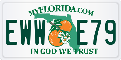 FL license plate EWWE79
