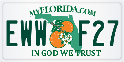FL license plate EWWF27