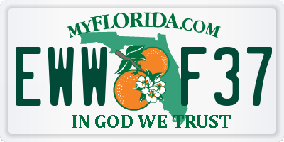 FL license plate EWWF37
