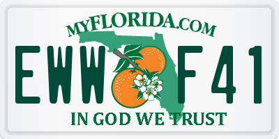 FL license plate EWWF41