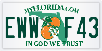 FL license plate EWWF43