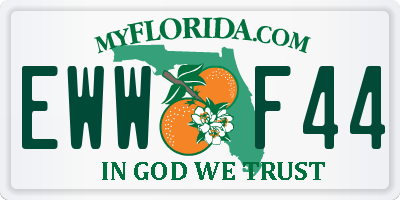 FL license plate EWWF44