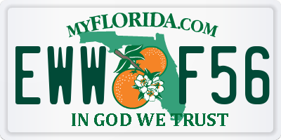 FL license plate EWWF56
