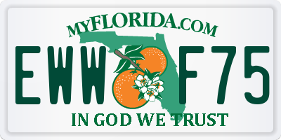 FL license plate EWWF75
