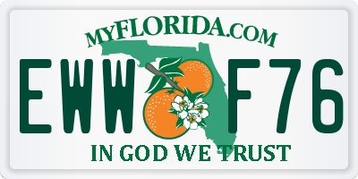 FL license plate EWWF76