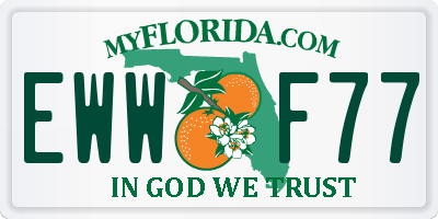 FL license plate EWWF77