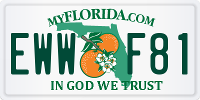 FL license plate EWWF81