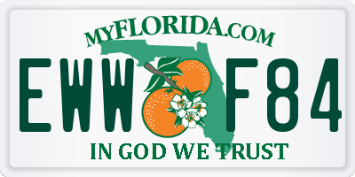FL license plate EWWF84