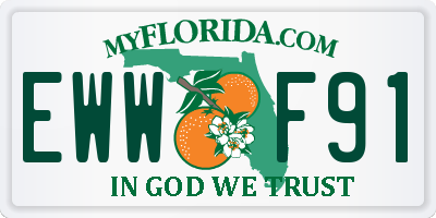 FL license plate EWWF91