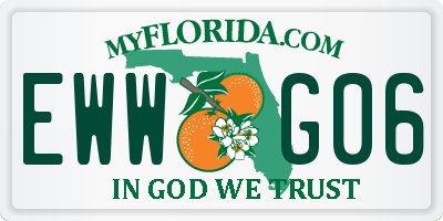 FL license plate EWWG06