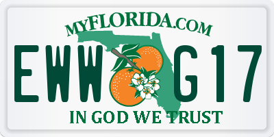 FL license plate EWWG17