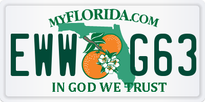 FL license plate EWWG63