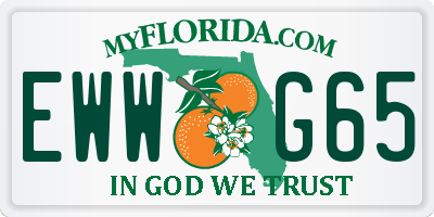 FL license plate EWWG65