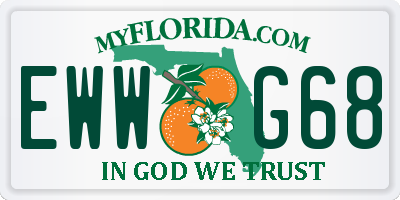 FL license plate EWWG68