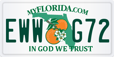 FL license plate EWWG72
