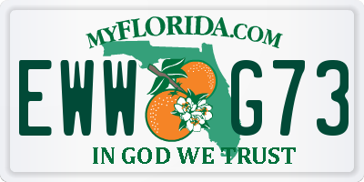 FL license plate EWWG73