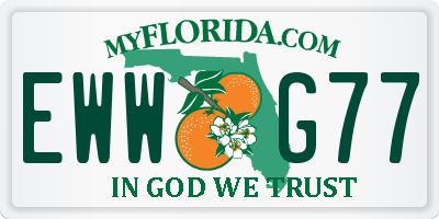 FL license plate EWWG77
