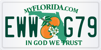 FL license plate EWWG79